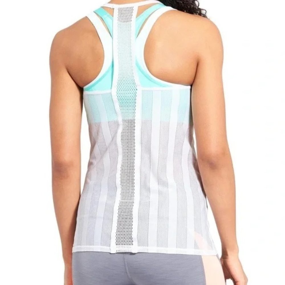 Athleta White Strappy Kettlebella Tank XS